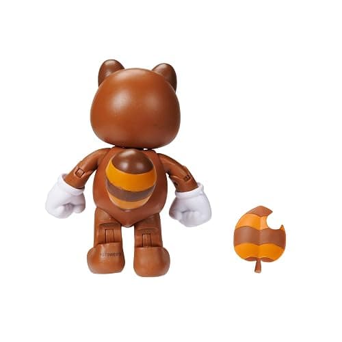 Super Mario 4" Action Figures Tanooki Mario with Leaf thumbnail 5