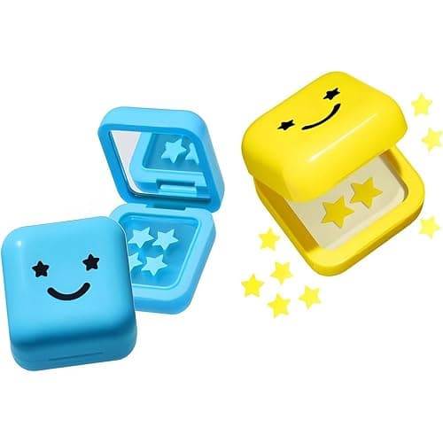 Starface Pimple Patches, Star Face, 64 Hydrocolloid Star Patches, Yellow and Blue, Ideal for Children's Room Decoration and DIY Activities - Image 1