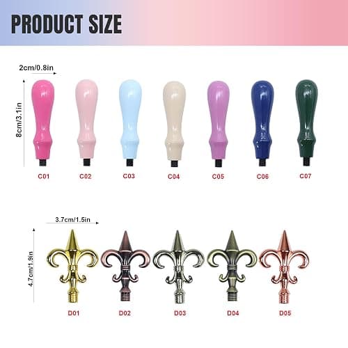 Personalized Wax Seal Stamp Custom Sealing Wax Stamp with Your Own Design Picture/Logo Customized for Wedding Invitation Wine Decoration Envelopes Christmas Gift and Graduation Gifts thumbnail 2