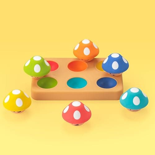 Sassy Mischievous Matching Mushrooms, Sorting Board, Social Emotional Learning Toy, STEM, 12+ Months thumbnail 5