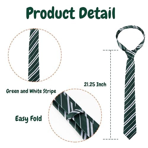 Halloween Cosplay Tie Wizard Necktie Costume Novelty Tie for Themed Party,Unisex Adult Halloween Costume Accessory thumbnail 2