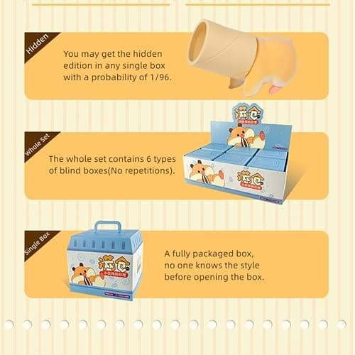 maidimiao Flocking Rich Hamster Daily Life 1PC Cute Blind Box Bags Figures Collectible Toys Birthday Gifts thumbnail 5