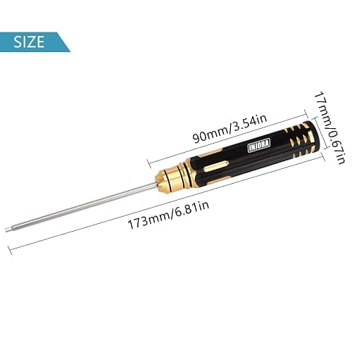 INJORA RC Hex Screw Driver Set-7PCS Car Tool Kit 0.9, 1.27, 1.3, 1.5, 2.0, 2.5, 3.0mm Hexagon Allen Screwdriver Wrenches Sets, Repair for Model Helicopter Drone Boat Car,(Tool-LSD39) thumbnail 2