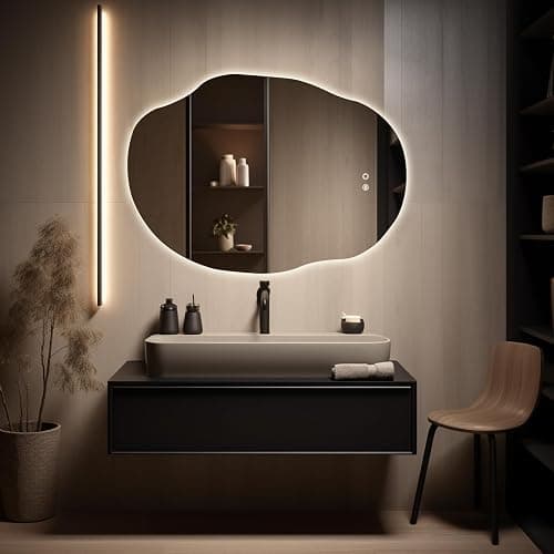 WallBeyond LED Bathroom Mirror with Lights, 25 x 35 Inch Led Bathroom Vanity Mirror for Wall, Anti Fog Mirror for Bathroom, 3 Colors and Dimmable Light, Horizontal/Vertical thumbnail 5