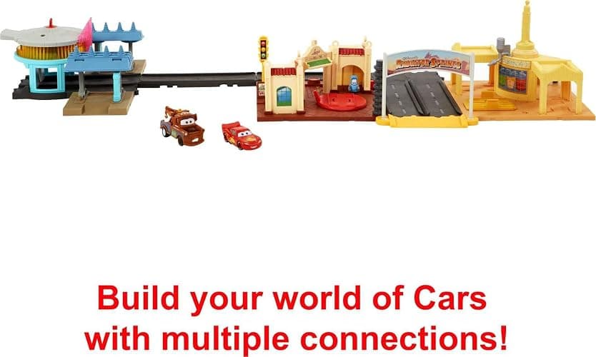 Mattel Disney and Pixar Cars On The Road Playset with 2 Toy Vehicles & Light-Up Countdown, Includes Lightning McQueen & Mater Truck thumbnail 4