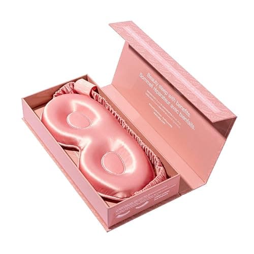 slip Rose Contour Sleep Mask | Pure Silk, 100% Mulberry Silk | Contoured Design for Optimal Light Blocking & Comfort | Soft, Gentle on Skin, Adjustable Strap for Perfect Fit | Ideal for Restful Sleep thumbnail 5
