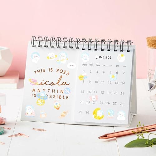 HINZIC 60 Sheets Korean Stickers Kpop Deco Stickers for Photocard Self Adhesive Colorful Stickers Cute Korean Stickers with Rabbit Bear Flower Cake for DIY Arts Craft Cards Scrapbooking Valentine Gift thumbnail 6