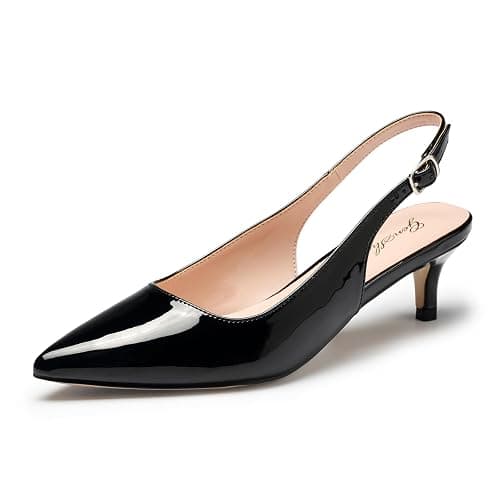 Black Low Kitten Heels thumbnail 8