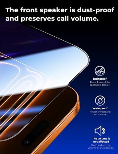 MAGIC JOHN 2 Pack for iPhone 17 Pro Max 6.9 inch Tempered Glass Screen Protector, Auto Dust-Elimination, Bubble Free, HD Clear, Easy Installation thumbnail 6
