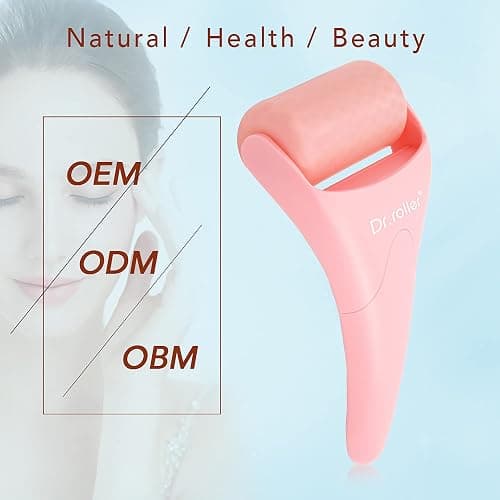 Dr.roller Ice Roller for Face and Eyes Silicone Massager, Ice Face Roller, Face Ice Rollers for Women Skin Care Tool for Reduce Puffiness Migraine Pain Relief and Minor Injury (Pink) thumbnail 3