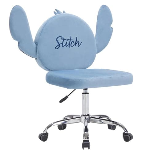 Impressions Vanity Stitch Swivel Vanity Chair with Wheels, Padded Comfy Polyurethane Foam, 360 Degree Spinning, Adjustable Seat Height, Comfortable Makeup Chair for Desk, Office and Home Decor thumbnail 8