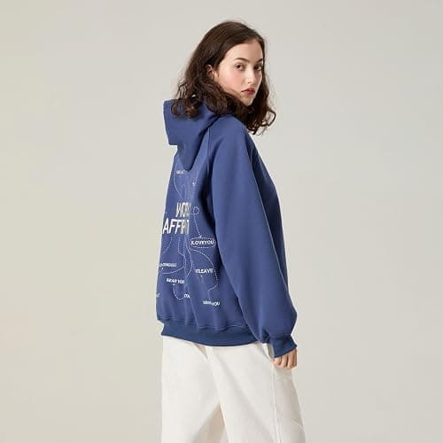 Sastianaen Cute Graphic Hoodies for Teen Girls Y2k Oversized Print Hoodie Vintage Preppy Pullover Sweatshirt thumbnail 5