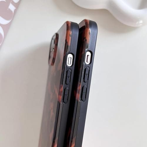 AMART for iPhone 14 Case Cute, Leopard Tortoise Shell Animal Print Phone Case Shockproof Bumper Women Girls Cool Protective iPhone Case for iPhone 14 (6.1 inch) ONLY thumbnail 4