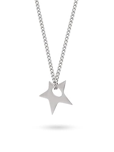 OJERRY Hippie Indie Silver Star Pendant Necklaces Grunge Aesthetic Y2K Necklace Chokers for Women - Image 1