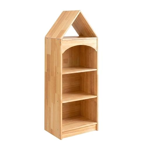 OOOK Rubberwood Montessori Shelf, 4-Tier Toy Organizers and Storage, Wood Corner Cabinet for Kids Room, Playroom, Nursery, Classroom, Kindergarten thumbnail 4