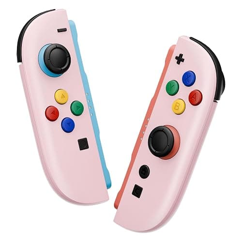 eXtremeRate Replacement Shell Buttons for Joycon 2, Housing Faceplate Case + Decorative Strips + ABXY Direction Keys + Tools for Nintendo Switch 2 Controller - Essence Version - Cherry Blossoms Pink thumbnail 2