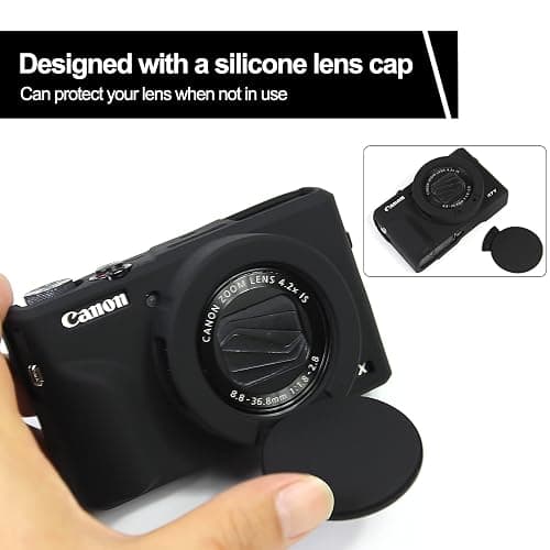 Easy Hood Camera Case Cover for Canon Powershot G7X Mark III Camera(Black) thumbnail 4