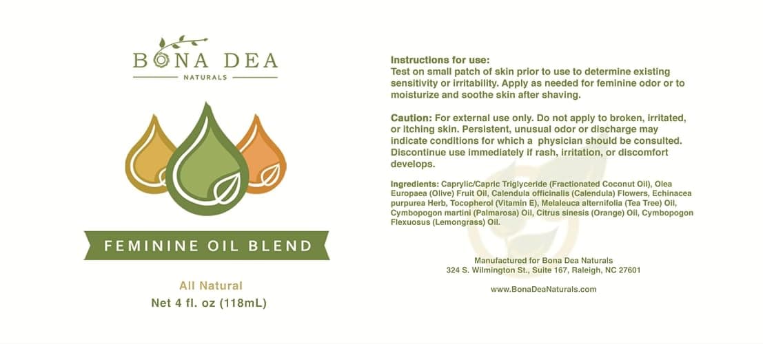 Bona Dea Naturals’ “The Original” All Natural Feminine Deodorant | Intimate Yoni Oil Relief for Vaginal Itch, Odor, & Dryness | 4oz Dropper Bottle Refill thumbnail 8