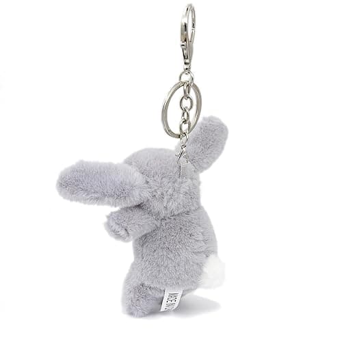 Miokkley Cute Bunny Plush Keychain for Backpack, 3.5" Inch Mini Rabbit Keychain Purse Charm Pendant Gift for Women thumbnail 6