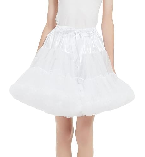 *daisysboutique* Women's High Wasit Petticoat Skirts Mesh Tulle Underskirt Ballet Tutu Crinoline Elastic Fluffy Rockabilly thumbnail 7