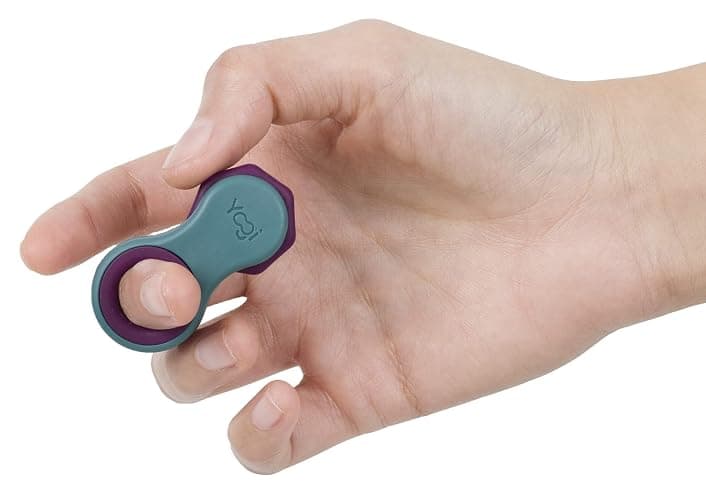 Yogi Fidget Toy for Adults & Kids, Stress Relief Spinner, 5 Silicone Rings | Quiet sensory fidget, silent at work, school & travel, focus & ADHD support, anxiety & stress relief toy, desk fidget, autism - Image 1