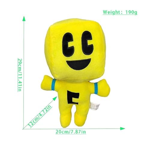 UMMEI 2024 New Creeper Plush Filler(11 inch), Plush Doll Soft Plush Toy Cute Pillow, Favorite Birthday Gift for Boys and Girls (Yellow+Blue) thumbnail 2