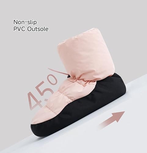 Daydance Teen Girls Women Ballet Warm up Booties Dance Shoes with Adjustable Drawstring thumbnail 5