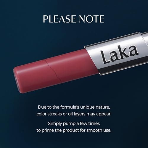Laka Perfect Twin Lip - Dual-Ended Matte Liquid Lipstick & Clear Gloss | Transfer Proof Color | High Pigmented Lightweight Non-Sticky | Korean Makeup | #902 Busy Coral (Soft Coral Pink), 0.31oz thumbnail 8