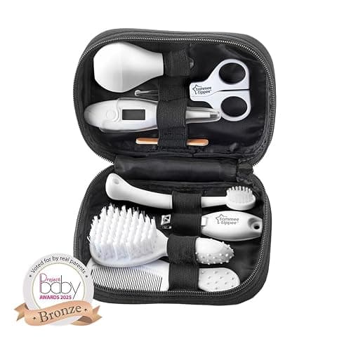 Tommee Tippee Baby Healthcare and Grooming Kit, 9X Essential Newborn Care Items for Home and Travel, Wipe-Clean and Waterproof Travel Case thumbnail 2