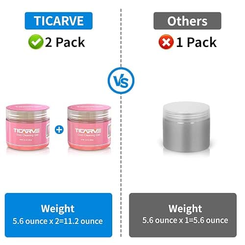 TICARVE 2Pack Cleaning Gel Car Putty Car Clean Putty Gel Auto Tools Car Interior Cleaner Car Cleaner Car Cleaning Slime Car Assecories Keyboard Cleaner Rose (320g/11.2oz) thumbnail 9