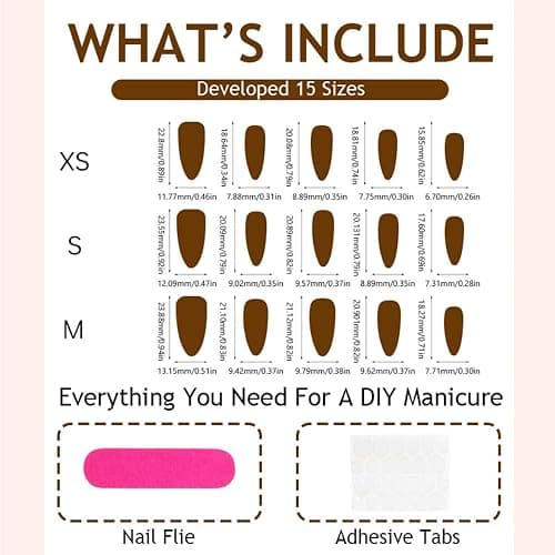 24Pcs Almond Press on Nails Medium Fake Nail with 3D Leaf Designs Marble Nail Art Gold Leaves Acrylic Nails Press ons Reusable French Tip False Nail Full Cover Floral Glue on Nails for Women thumbnail 4