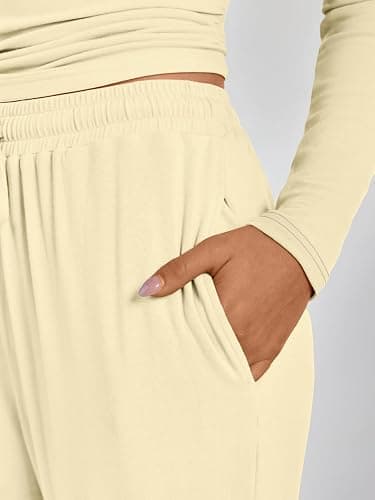 LILLUSORY 2 Piece Lounge Sets for Women 2026 Fall Fashion Outfits Sweat Set | Airport Travel Outfits, Athleisure Workout Set SweatSuits, Winter Fall Clothes, Two Piece Activewear Matching Loungewear Set thumbnail 6