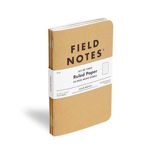 Field Notes: Original Kraft 3-Pack - Ruled Paper Memo Books - Lined 48 Page Pocket Notebooks - 3.5" x 5.5" thumbnail 4