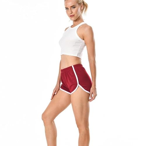 Cameway 4 Pack Women's Cotton Yoga Dance Short Pants Sport Shorts Summer Athletic Cycling Hiking Sports Shorts thumbnail 7