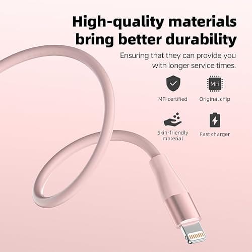 iPhone Charger 3Pack 10 FT Apple MFi Certified Lightning Cable Fast Charging iPhone Charger Cord Compatible with iPhone 14 13 12 11 Pro Max XR XS X 8 7 6 Plus SE iPad and More thumbnail 4