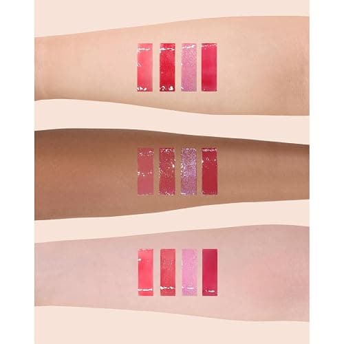 Flower Knows Violet Strawberry Rococo Glowy Lip Gloss,Moisturizing Shimmery Hot Pink Plumping Lip Oil,Hydrating Lip Tint for Girls&Women,Vegan & Cruelty-Free,0.12 Fl Oz(G02 Rasberry Booze) thumbnail 5