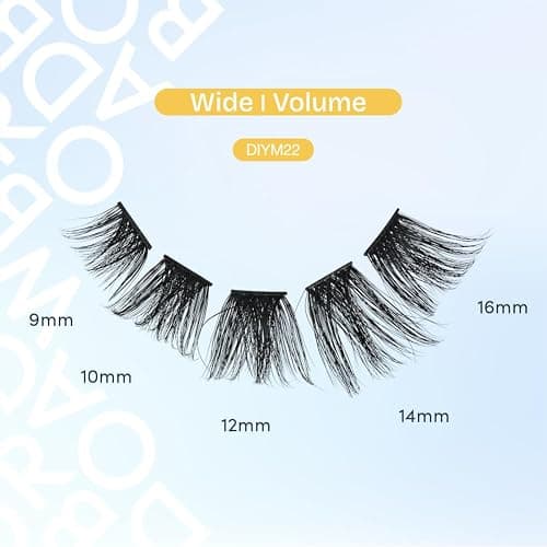 Broadway Lash Clusters, 9-16mm 120pcs Assorted False Eyelashes, Customizable DIY Individual Lash Extensions for Beginners, Lightweight & Comfortable Wide Band, Great for Everyday Glam & Volume thumbnail 4