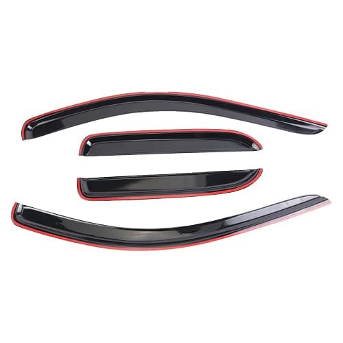 SONTIAN 4pcs Window Visors Tape-On for 2002-2008 Dodge Ram 1500, 2003-2009 Ram 2500 & 3500 with Crew/Extended Cab Sun Rain Guard Side Window Wind Deflectors thumbnail 4