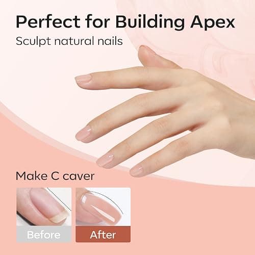 Modelones Builder Gel 6 Colors, 8-in-ONE Pink Red Brown Gel Builder for Nails, Hard Gel Nail Strengthener Extension Color Base Builder Gel in a Bottle thumbnail 6