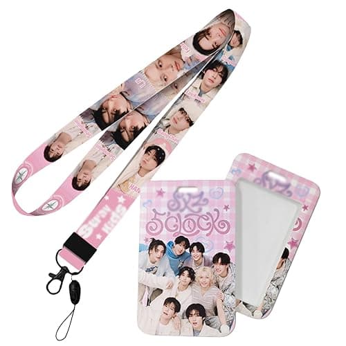 Stray Kids Gift Set -2 ID PhotoCard Holder Case with 2PCS Lanyard Stray Kids id Card Holder thumbnail 3