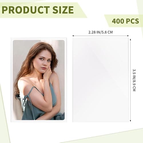 400 Pcs Kpop Photocard Sleeves 58×89mm Clear Photo Card Sleeves PVC Free & Acid Free Photocards Holder for Kpop Albums Photo Cards thumbnail 3