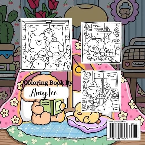 Cozy Friends: Simple & Cute Coloring Book thumbnail 2