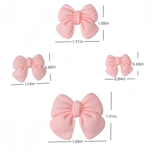 Bling Shoe Charms Cute Shoes Decorations for Women Pearl Chains Pink Shoe Accessories Flower Shoe Charm DIY Own Style thumbnail 5