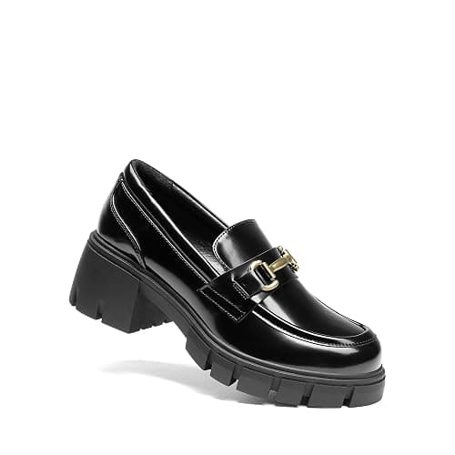 DREAM PAIRS Loafers for Women Platform Chunky Loafers Slip On Casual Shoes thumbnail 9