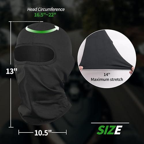 LONGKING Balaclava Face Mask for Men and Women – Skiing, Snowboarding, Motorcycle, UV Protection & Wind Protection thumbnail 5