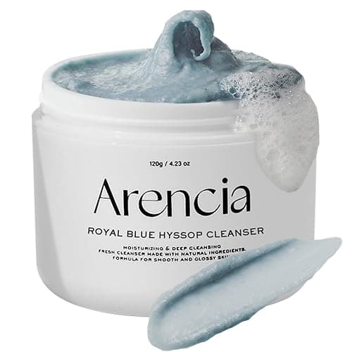 ARENCIA Hyssop Brightening & Deep-Cleansing Face Scrub & Exfoliator - All Skin Types, For Sebaceous Filaments & Blackheads (1.76oz) - Image 1