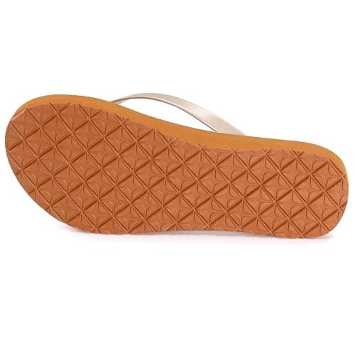 MORMIRAC Womens Slim Leather Comfortable Flip Flops Summer Beach Thong Sandals Arch Support Non Slip thumbnail 4