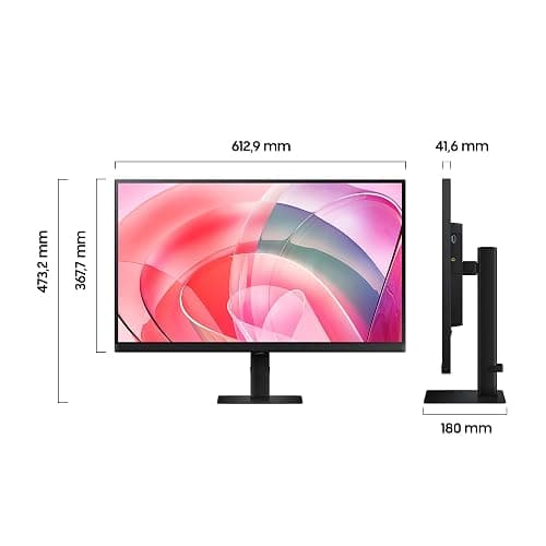 Samsung ViewFinity S70D 4K-Monitor 27 Zoll, UHD, 3.840 x 2.160, 60 Hz, HDR10, Easy Setup-Ständer, Eye Saver Mode, LS27D700EAUXEN thumbnail 2