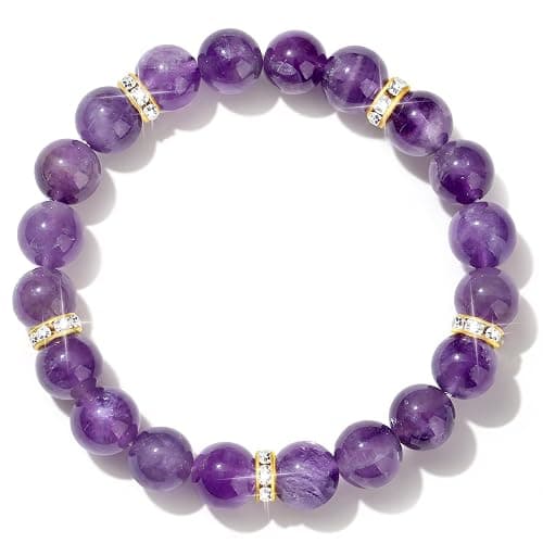 DUQGUHO Healing Bracelets for Women Anxiety Crystal Bracelet 10mm Stretch Stone Jewelry Crystal Gifts for Women - Image 1