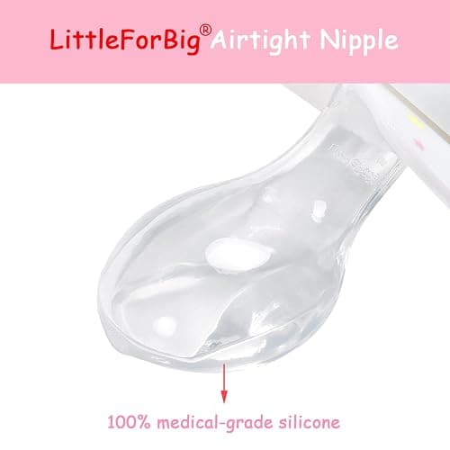 LittleForBig Bigshield Generation-II Adult Sized Pacifier White Little Circus Carousel Pattern thumbnail 5